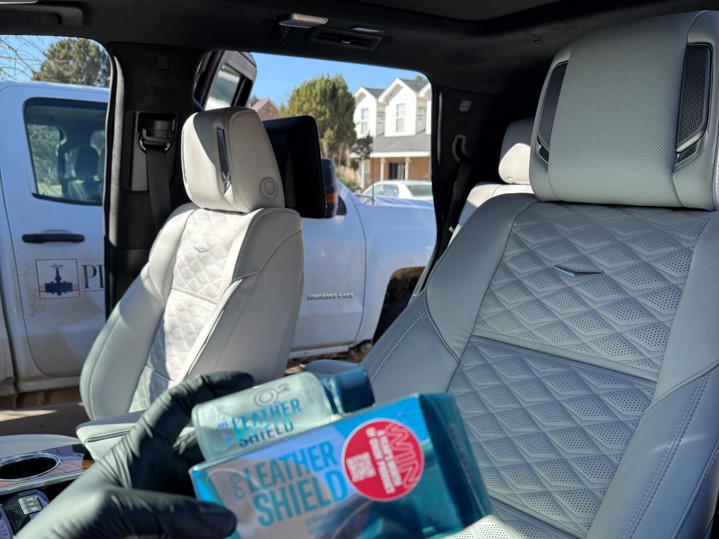 Leather cleaned and protected by Supreme Detailing LLC, Carlsbad